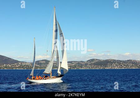 ©PHOTOPQR/NICE MATIN/VALERIE LE PARC ; SAINT TROPEZ ; 26/09/2022 ; LES VOILES DE SAINT TROPEZ 1ER JOUR DE REGATES Foto Stock