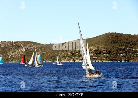 ©PHOTOPQR/NICE MATIN/VALERIE LE PARC ; SAINT TROPEZ ; 26/09/2022 ; LES VOILES DE SAINT TROPEZ 1ER JOUR DE REGATES Foto Stock