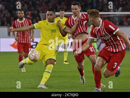 ©PHOTOPQR/OUEST FRANCE/Jérôme Fouquet ; FRIBURGO ; Calcio. Europa Ligue. Friburgo / FC Nantes. Mohamed Mostafa Foto: Jérôme Fouquet/Ouest-Francia. Foto Stock