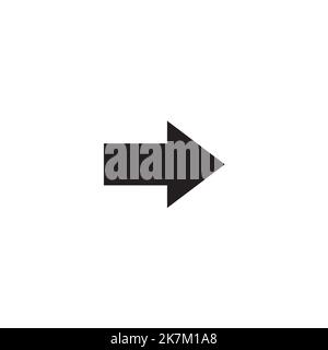 icona freccia avanti su sfondo bianco. Illustrazione Vettoriale