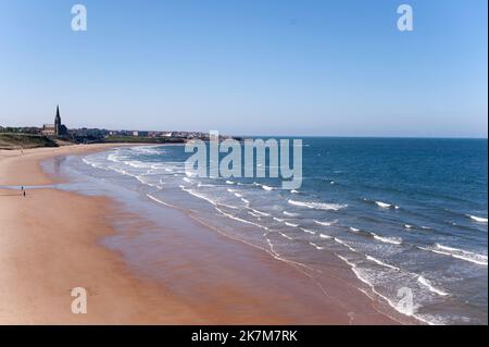 Long Sands Beach, Tynemouth, Tyne e Wear Foto Stock