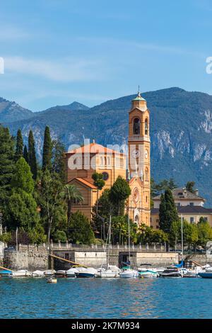 Chiesa di San Lorenzo o Chiesa di San Lorenzo a Tremezzo, Como, Lombardia, Italia Foto Stock