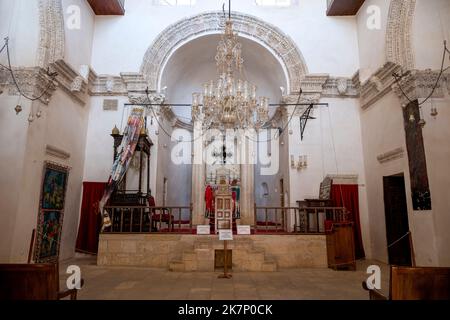 Mardin / Turchia - 09/26/2018: Monastero di Deyrulzafaran a Mardin, Turchia. Vista interna del monastero di Deyrulzafaran. Il monastero di Deyrulzafaran vicino Foto Stock