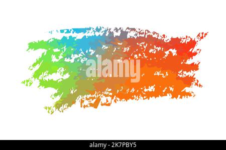 Oggetto blot multicolore. Tratto pennello colorato. Illustrazione vettoriale Illustrazione Vettoriale