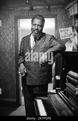 Thelonious Monk, Thelonious Sphere Monk (1917 – 1982) pianista e compositore jazz americano. Foto Stock