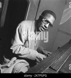 Thelonious Monk, Thelonious Sphere Monk (1917 – 1982) pianista e compositore jazz americano. Foto Stock