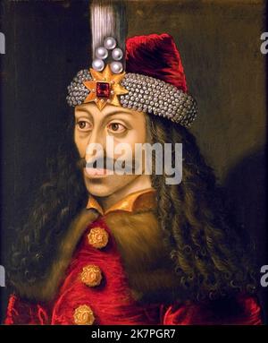 Vlad III, noto come Vlad l'impalatore Vlad III, Vlad l'impalatore (1428/31 – 1476/77), Voivode di Wallachia tre volte tra il 1448 e la sua morte nel 1476/77. Foto Stock