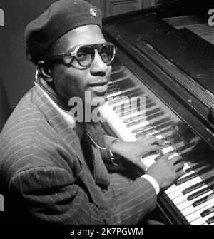 Thelonious Monk, Thelonious Sphere Monk (1917 – 1982) pianista e compositore jazz americano. Foto Stock