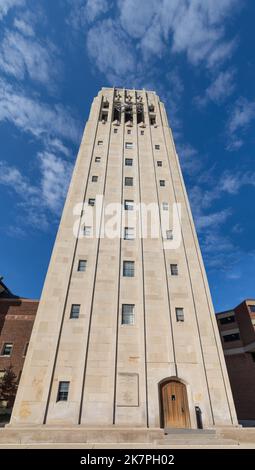Torre sul campus della University of Michigan Foto Stock