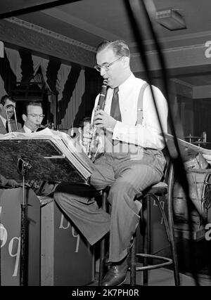 Benny Goodman, Benjamin David Goodman (1909 – 1986) clarinettista e bandleader americano Foto Stock