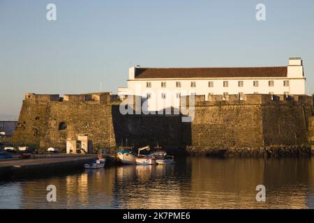 Portogallo, Azzorre, Isola di Sao Miguel, Ponta Delgada, Forte de Sao Bras, fortezza, museo militare, Foto Stock