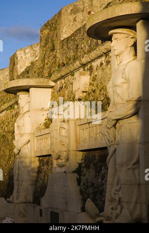 Portogallo, Azzorre, Isola di Sao Miguel, Ponta Delgada, Forte de Sao Bras, fortezza, museo militare, Foto Stock