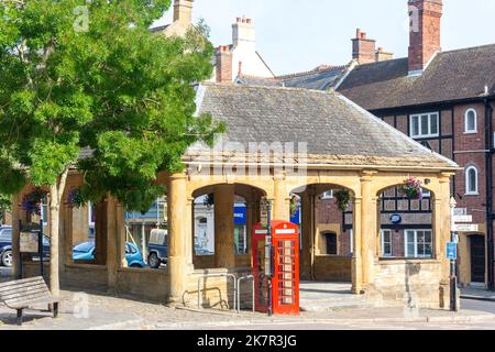 The Ancient Market House, Market Place, Ilminster, Somerset, Inghilterra, Regno Unito Foto Stock