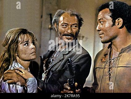 Marianna Hill, Lee Van Cleef, Jim Brown Film: El Condor (1970) personaggi: Claudine, la donna di Chavez (come Mariana Hill),Jaroo,Luke regista: John Guillermin 19 giugno 1970 **AVVERTIMENTO** questa fotografia è solo per uso editoriale ed è il copyright del GEN NAZIONALE. E/o il fotografo assegnato dalla Film o dalla Società di produzione e può essere riprodotto solo da pubblicazioni in concomitanza con la promozione del film di cui sopra. Un credito obbligatorio a GEN NAZIONALE. è obbligatorio. Il fotografo deve essere accreditato anche quando è noto. Nessun uso commerciale può essere concesso senza l'autorizzazione scritta del film Foto Stock