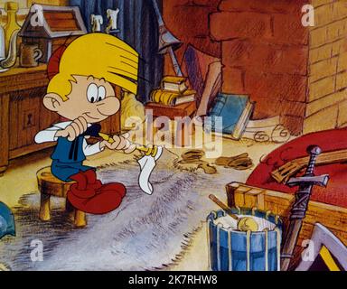 Peewit Film i Puffi e il flauto magico (BEL/FR 1976) regista: Peyo 07 ottobre 1976 **ATTENZIONE** questa fotografia è ad uso esclusivamente editoriale ed è copyright di BELVISION e/o del fotografo assegnato dalla Film o Production Company e può essere riprodotta solo da pubblicazioni in concomitanza con la promozione del suddetto Film. È richiesto un credito obbligatorio a BELVISION. Il fotografo deve essere accreditato anche se conosciuto. Nessun uso commerciale può essere concesso senza l'autorizzazione scritta di The Film Company. Foto Stock