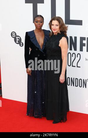 Danielle Deadwyler e Barbara Broccoli parteciperanno alla 'till' prima, 66th BFI London Film Festival, UK Foto Stock