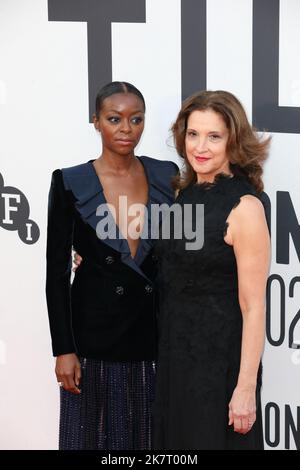 Danielle Deadwyler e Barbara Broccoli parteciperanno alla 'till' prima, 66th BFI London Film Festival, UK Foto Stock