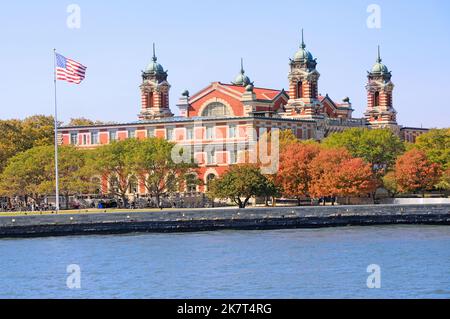 Ellis Island, New York City Foto Stock