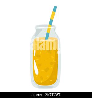 Set colorato di frullati. Superoods e salute o disintossicazione dieta alimentare concetto in stile schizzo. Illustrazione Vettoriale