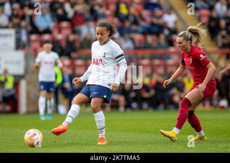 16th ottobre 2022. Spence disegnata. Barclays gioco della Super League femminile tra Tottenham Hotspur e Liverpool al Breyer Group Stadium (Londra). Foto Stock