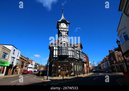 Torre dell'Orologio, Castle Road, Southsea, Hampshire, Regno Unito Foto Stock