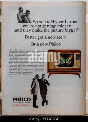 Vintage 24 Settembre 1965 'Life' Magazine Advert, USA Foto Stock