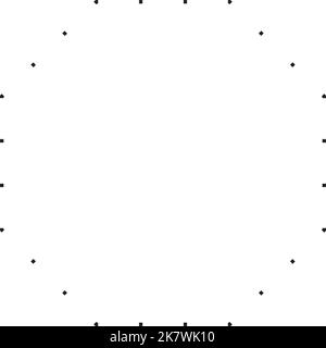 Simbolo ottagono icona vettoriale a forma punteggiata per l'elemento ui di un disegno grafico creativo in un'illustrazione di pittogramma Illustrazione Vettoriale