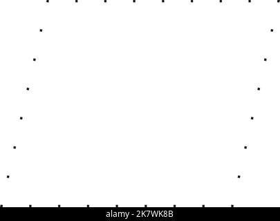 Simbolo a parallelogramma icona vettoriale a forma punteggiata per l'elemento dell'interfaccia utente di un disegno grafico creativo in un'illustrazione con pittogramma Illustrazione Vettoriale