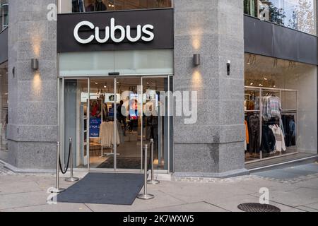 Oslo, Norvegia - 15 ottobre 2022: Un negozio Cubus a Oslo, Norvegia. Foto Stock