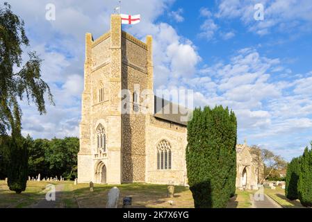 Chiesa di San Bartolomeo una chiesa medievale nel villaggio di Orford Suffolk Inghilterra Regno Unito Europa Foto Stock