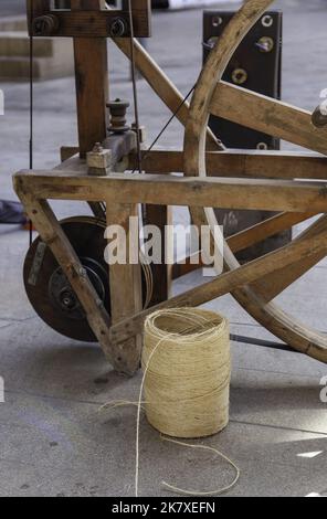 Corda fatta a mano particolare, arte tradizionale Foto Stock