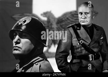 Benito Mussolini fu il dittatore italiano che nel secolo scorso fondò il regime fascista Foto Stock