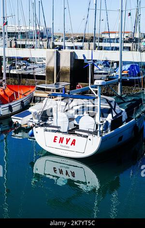 Faro di Póvoa de Varzim Foto Stock