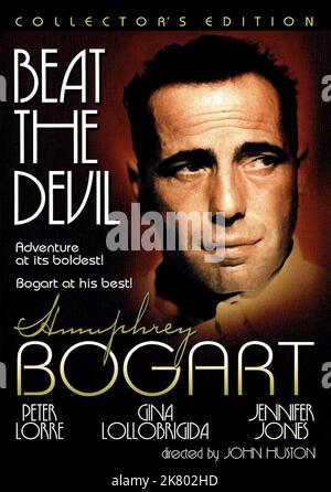 Film Poster Film: Beat the Devil (1954) regista: John Huston 24 novembre 1953 **AVVERTENZA** questa fotografia è solo per uso editoriale ed è copyright di UNITED ARTISTS e/o del fotografo assegnato dalla Film o dalla Production Company e può essere riprodotta solo da pubblicazioni in concomitanza con la promozione del film di cui sopra. È richiesto un credito obbligatorio per GLI ARTISTI UNITI. Il fotografo deve essere accreditato anche quando è noto. Nessun uso commerciale può essere concesso senza autorizzazione scritta da parte della Film Company. Foto Stock