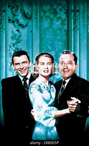 Frank Sinatra, Grace Kelly & Bing Crosby Film: High Society (USA 1956) personaggi: Mike Connor, Tracy Samantha Lord, C.K. Dexter-Haven regista: Charles Walters 17 luglio 1956 **AVVERTENZA** questa fotografia è solo per uso editoriale ed è copyright di MGM e/o del fotografo assegnato dalla Film o dalla Production Company e può essere riprodotta solo da pubblicazioni in concomitanza con la promozione del film di cui sopra. È richiesto un credito obbligatorio a MGM. Il fotografo deve essere accreditato anche quando è noto. Nessun uso commerciale può essere concesso senza autorizzazione scritta da parte della Film Company. Foto Stock