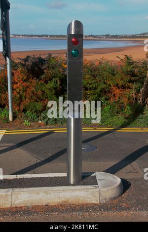 Ciò è il senso avanti poichè le automobili sono controllate che vengono dentro permettendo un numero totale di automobili sul luogo poichè questa posizione questo solitamente pieno a traboccante. Foto Stock