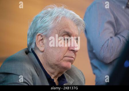 Roma, Italia. 19th Ott 2022. Luigi Manconi durante l'incontro per presentare il Corridoio umanitario Kabul - Roma - Riace a Roma (Credit Image: © Matteo Nardone/Pacific Press via ZUMA Press Wire) Foto Stock