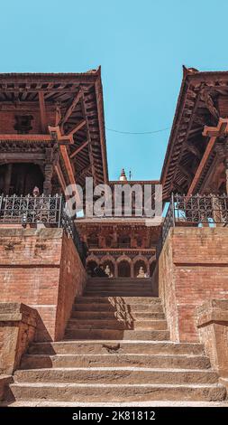 Tempio in Piazza Patan Durbar a Lalitpur, Nepal Foto Stock