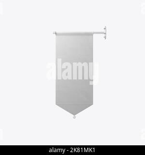 Via Banner Mockup. Rendering 3D Foto Stock