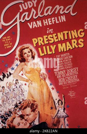 Judy Garland poster Film Presenting Lily Mars (1948) Characters: Lily Mars Director: Norman Taurog 29 April 1943 **WARNING** questa fotografia è ad uso esclusivamente editoriale ed è copyright della MGM e/o del fotografo assegnato dalla Film o Production Company e può essere riprodotta solo da pubblicazioni in concomitanza con la promozione del suddetto Film. È richiesto un credito obbligatorio a MGM. Il fotografo deve essere accreditato anche se conosciuto. Nessun uso commerciale può essere concesso senza l'autorizzazione scritta di The Film Company. Foto Stock