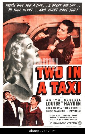 Anita Louise & Russell Hayden Poster Film: Two in A Taxi (USA 1941) personaggi: Bonnie, Jimmy Owens regista: Robert Florey 10 luglio 1941 **AVVERTENZA** questa fotografia è solo per uso editoriale ed è copyright delle IMMAGINI COLUMBIA e/o del fotografo assegnato dalla Film o dalla Production Company e può essere riprodotta solo da pubblicazioni in concomitanza con la promozione del film di cui sopra. È richiesto un credito obbligatorio per LE FOTO DI COLUMBIA. Il fotografo deve essere accreditato anche quando è noto. Nessun uso commerciale può essere concesso senza autorizzazione scritta da parte della Film Company. Foto Stock