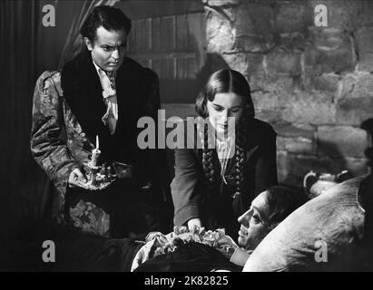 Orson Welles & Joan Fontaine Film: Jane Eyre (USA 1943) personaggi: Edward Rochester, Jane Eyre / Literaturverfilmung (basato sul libro di Charlotte Brontë) regista: Robert Stevenson 24 dicembre 1943 **AVVERTENZA** questa fotografia è solo per uso editoriale ed è copyright di 20th CENTURY FOX e/o del fotografo assegnato dalla Film o dalla Production Company e può essere riprodotta solo da pubblicazioni in concomitanza con la promozione del film di cui sopra. È richiesto un credito obbligatorio a 20th CENTURY FOX. Il fotografo deve essere accreditato anche quando è noto. Non può essere concesso alcun uso commerciale Foto Stock