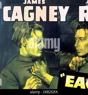 James Cagney & George Raft Poster Film: Each Dawn i Die (USA 1939) personaggi: Frank Ross, 'Hood' Stacey regista: William Keighley 22 luglio 1939 **AVVERTENZA** questa fotografia è solo per uso editoriale ed è copyright di WARNER BROS. E/o del fotografo assegnato dalla Film o dalla Production Company e può essere riprodotta solo da pubblicazioni in concomitanza con la promozione del film di cui sopra. È richiesto un credito obbligatorio a WARNER BROS.. Il fotografo deve essere accreditato anche quando è noto. Nessun uso commerciale può essere concesso senza autorizzazione scritta da parte della Film Company. Foto Stock