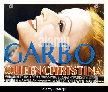 Greta Garbo Poster Film: Queen Christina (USA 1933) personaggi: Queen Christina regista: Rouben Mamoulian 26 dicembre 1933 **AVVERTENZA** questa fotografia è solo per uso editoriale ed è copyright di MGM e/o del fotografo assegnato dalla Film o dalla Production Company e può essere riprodotta solo da pubblicazioni in concomitanza con la promozione del film di cui sopra. È richiesto un credito obbligatorio a MGM. Il fotografo deve essere accreditato anche quando è noto. Nessun uso commerciale può essere concesso senza autorizzazione scritta da parte della Film Company. Foto Stock