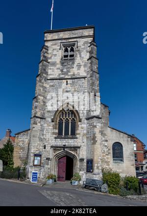 Chiesa parrocchiale di San Michele, Market Place, Malton, North Yorkshire, Yorkshire, Inghilterra, Regno Unito Foto Stock