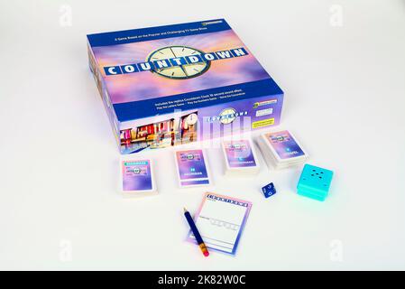 CH4 gioco Countdown Words and Numbers basato sul programma televisivo Foto Stock