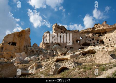 Parco Nazionale di Göreme, città sotterranea di Kaymakli, Derinkuyu Foto Stock