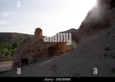 Parco Nazionale di Göreme, città sotterranea di Kaymakli, Derinkuyu Foto Stock