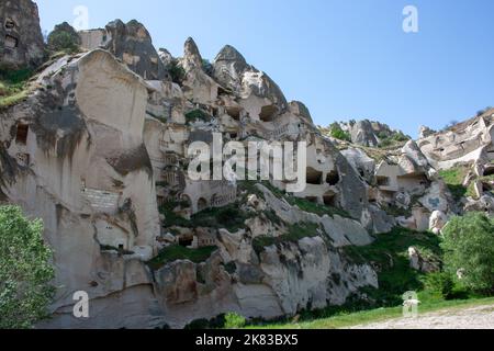 Parco Nazionale di Göreme, città sotterranea di Kaymakli, Derinkuyu Turchia Foto Stock