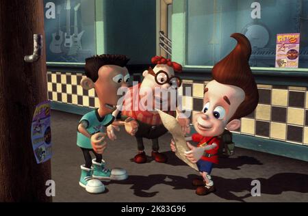 Sheen, Carl Wheezer e Jimmy Film: Jimmy Neutron: Boy Genius (2001) personaggi: ,Carl Wheezer & 09 Dicembre 2001 **AVVERTENZA** questa fotografia è solo per uso editoriale ed è copyright di PARAMOUNT e/o del fotografo assegnato dalla Film o dalla Production Company e può essere riprodotta solo da pubblicazioni in concomitanza con la promozione del film di cui sopra. È richiesto un credito obbligatorio a PARAMOUNT. Il fotografo deve essere accreditato anche quando è noto. Nessun uso commerciale può essere concesso senza autorizzazione scritta da parte della Film Company. Foto Stock